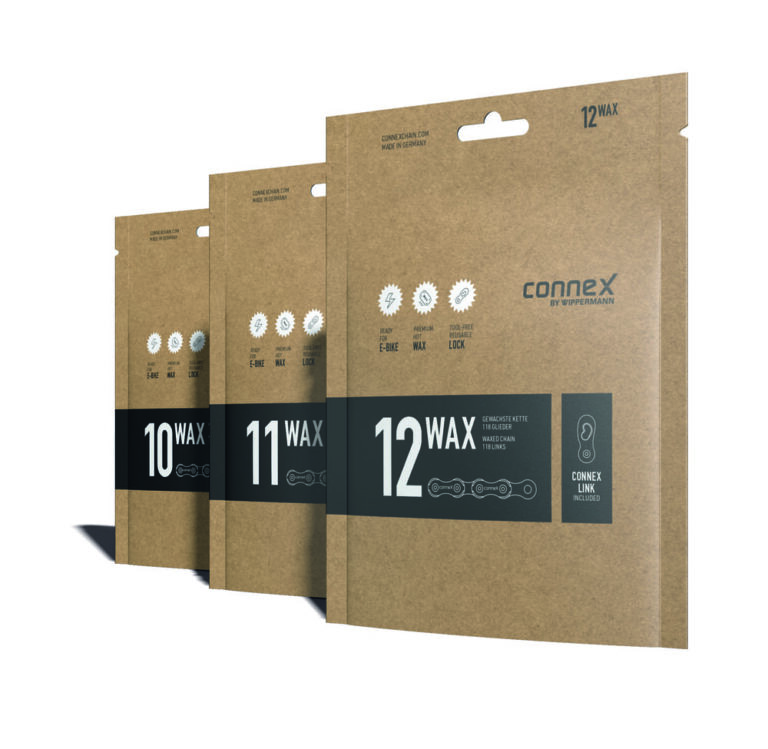 Maximiza el rendimiento y la limpieza de tu transmisión con Connex WAX, cadenas preenceradas para un pedaleo eficiente y duradero. Cadena de 10, 11 y12 velocidades preencerada