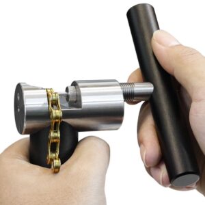 Tronchacadenas profesional reforzado de máxima precisión con antirotación de pin, estuche de madera